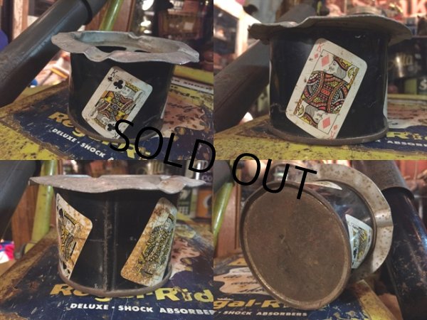 画像2: Vintage Tin Ashtray Trump Cards (MA403)  (2)