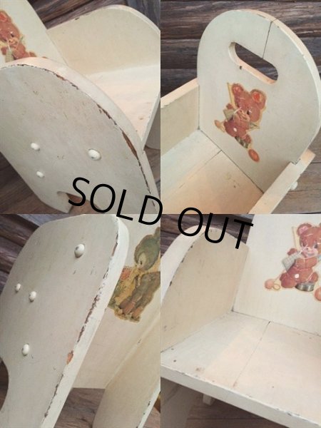 画像3: Vintage Kids Chair Bear&Lam (MA401） (3)