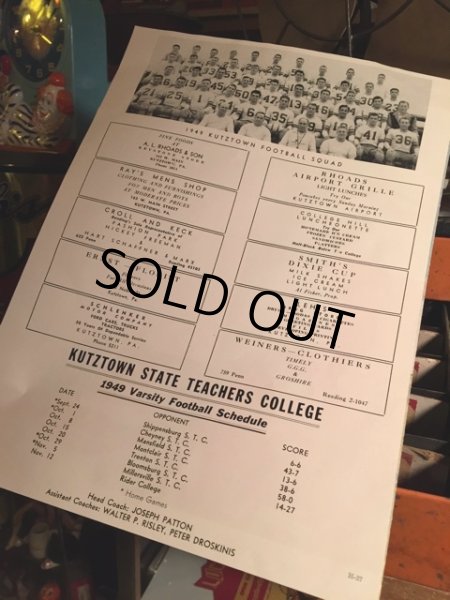 画像2: SALE  40s Vintage Football Program (MA431)  (2)