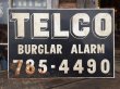 画像1: Vintage Telco Burglar Alarm Metal Sign (MA447) (1)