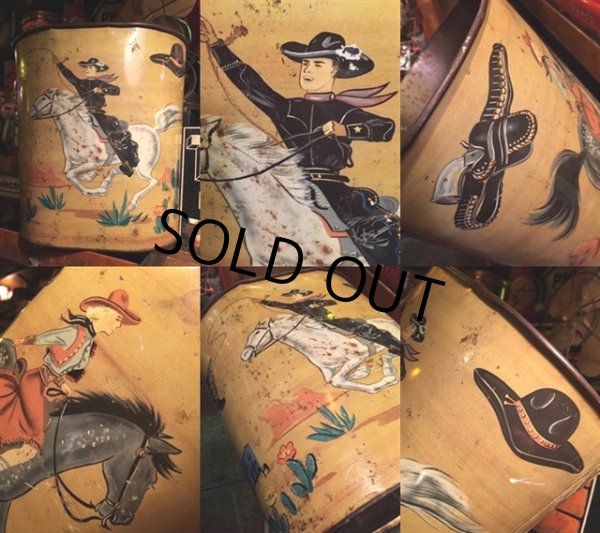 画像3: 50s Vintage Western Trash Can (MA449)  (3)