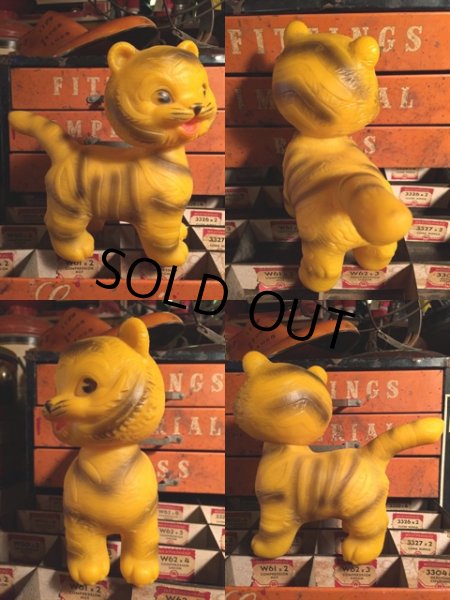 画像2: 60s Vintage Mobley Rubber Doll Tiger (MA452)  (2)