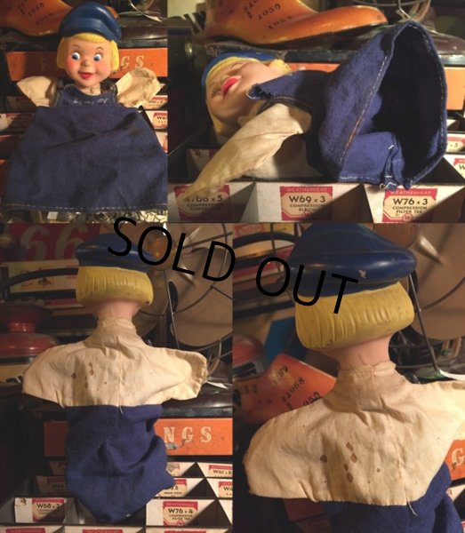 画像2: Vintage Dutch Boy Paint Hund Puppet (MA454) (2)