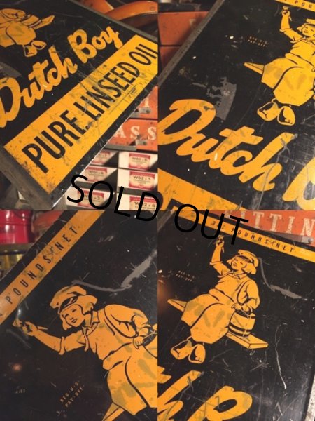 画像2: Vintage Dutch Boy Paint Metal Sign (MA460) (2)