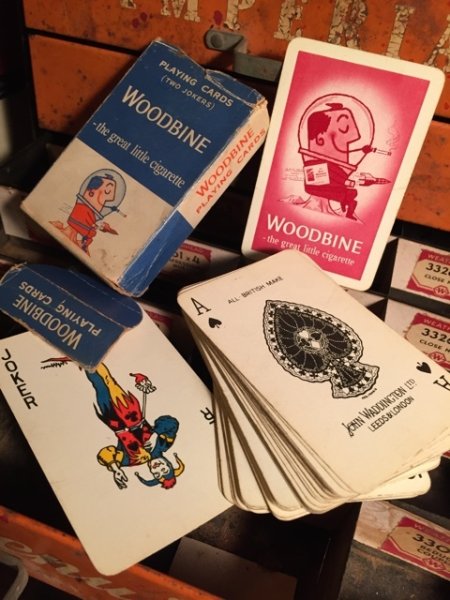 画像1: Vintage WOODBINE Cigarette Tabacco Playing Cards (MA470) (1)