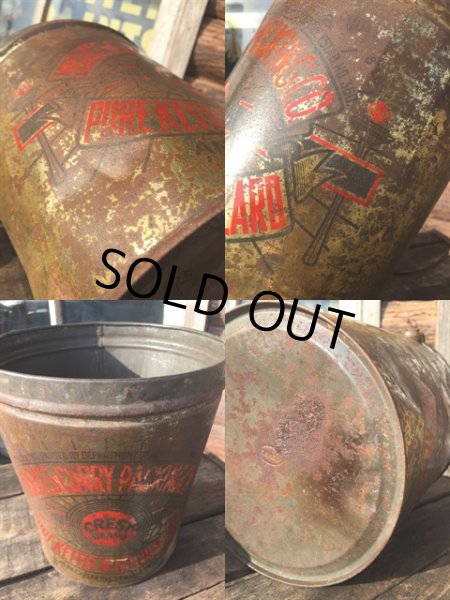 画像3: Vintage Crest Brand Lard Can Canco (MA477） (3)