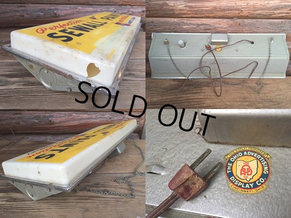 画像2: Vintage Sewall Paints Light Up Sign (MA489) (2)