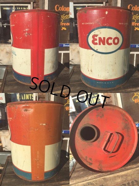 画像2: Vintage ENCO 5GL Motor Gas/Oil Can (MA421)  (2)