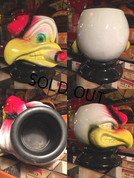画像2: Vintage Ceramic Holder Angry Chicken (MA499) (2)