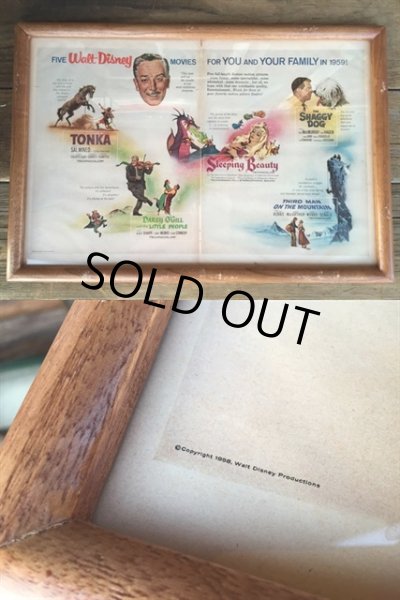 画像4: Vintage Walt Disney AD Poster W/Frame (MA506) (4)