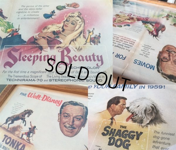 画像3: Vintage Walt Disney AD Poster W/Frame (MA506) (3)