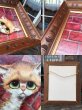 画像2: 60s GIG Vintage Big Eyes Cat Art Wall Decor (MA542) (2)