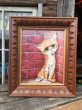 画像1: 60s GIG Vintage Big Eyes Cat Art Wall Decor (MA542) (1)