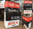 画像2: Vintage Gambles Motor Oil Can 2 1/2 GL (MA546)  (2)