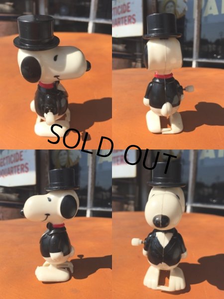 画像2: 70s Vintage Snoopy Hat Wind Up Aviva (MA561)  (2)