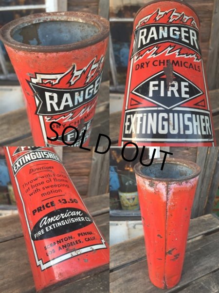 画像3: Vintage Ranger Dry Chemical Fire Extinguisher Can (MA559)  (3)