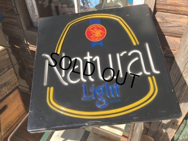 画像1: Vintage Natural Light Beer Light Up Sign (MA490) (1)