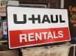 画像1: Vintage U-HAUL RENTALS Sign (MA561)  (1)