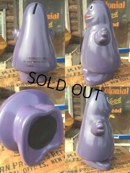 画像2: 80s Vintage McDonald's Grimace Ceramic Bank (MA583) (2)