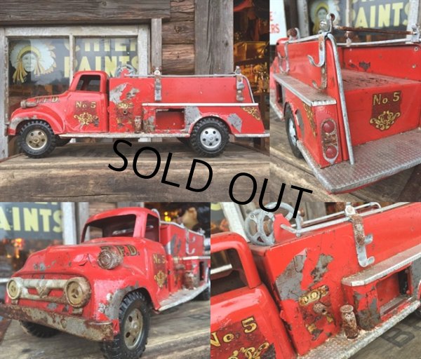 画像2: 50s Vintage Tonka Pumper Fire Truck （MA586） (2)