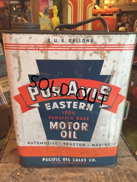 画像2: Vintage PUR AVIS Motor Oil Can 2GL (MA591) (2)