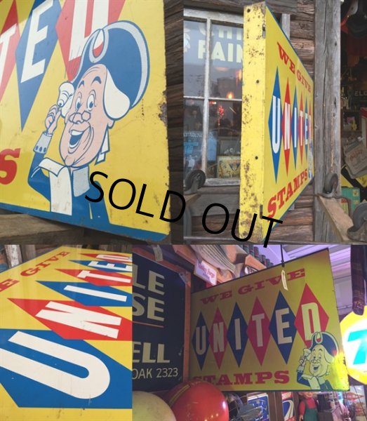 画像3: Vintage United Stamps Flange Sign (MA601) (3)