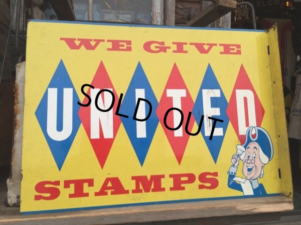画像2: Vintage United Stamps Flange Sign (MA601) (2)