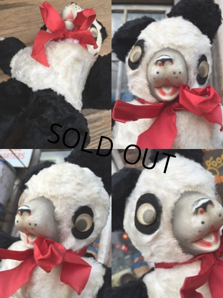 画像2: Vintage Rubber Nose Doll panda bear (MA605) (2)