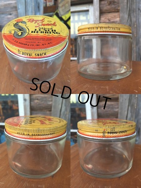 画像2: Vintage Glass Bottle Royal Snack (MA620) (2)