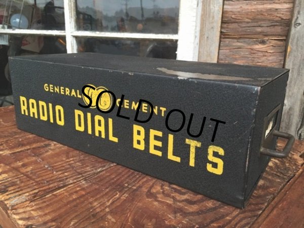 画像1: Vintage General Cement Radio Dial Belts Metal Drawer (MA630) (1)