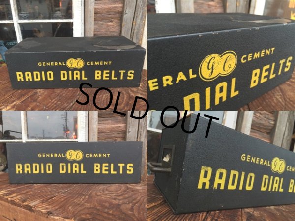 画像2: Vintage General Cement Radio Dial Belts Metal Drawer (MA630) (2)