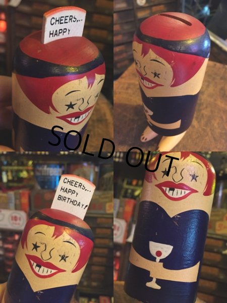 画像3: Vintage Popsies Wooden Toy Pop Up Doll Happy Birthday (MA653)  (3)