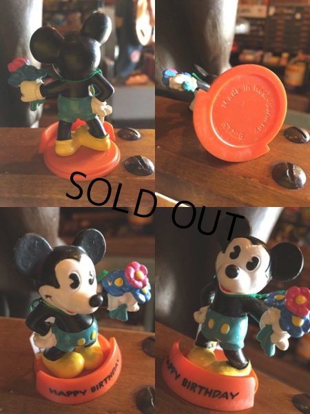 画像2: Vintage Disney Mickey Mouse Pvc Happy Birthday (MA657) (2)