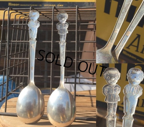 画像3: 1960s Vintage Campbell Kid Silver Spoon Set  (MA664) (3)