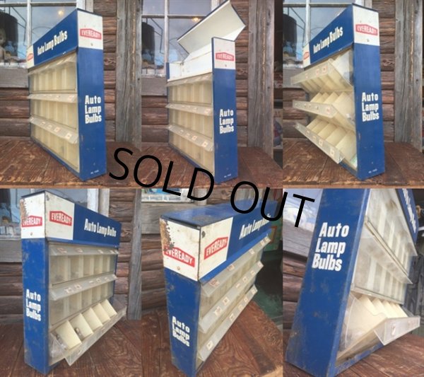 画像2: Vintage Evereday Auto Lamp Bulb Container Store Display (MA718) (2)