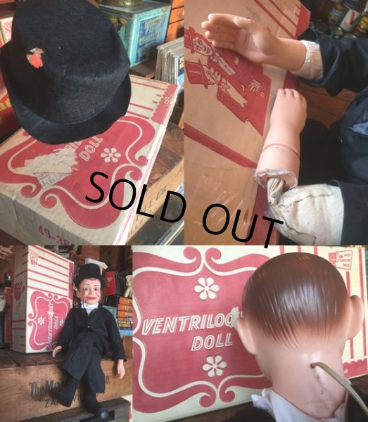画像4: Vintage Charlie McCarthy Ventriloquist Doll W/BOX  (MA720)  (4)
