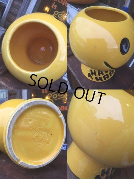 画像3: SALE 70s Vintage Maccoy　Smily Happy Face Cookie Jar (MA721) (3)
