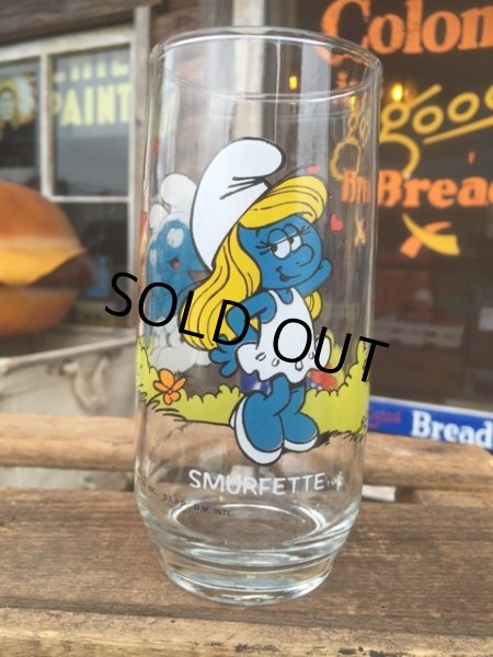 画像1: 80s Vintage Glass Smurfette (MA726) (1)