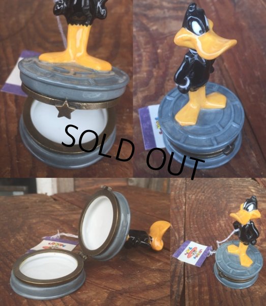 画像3: Vintage Looney Tunes Daffy Duck Ceramic Jewlry Box (MA739) (3)