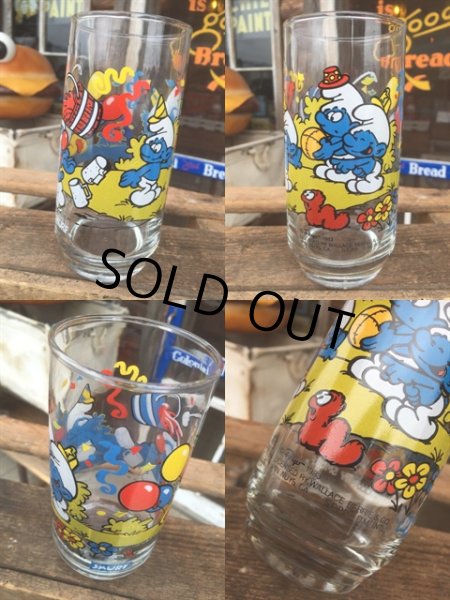 画像2: 80s Vintage Glass Clumsy Smurf (MA725) (2)