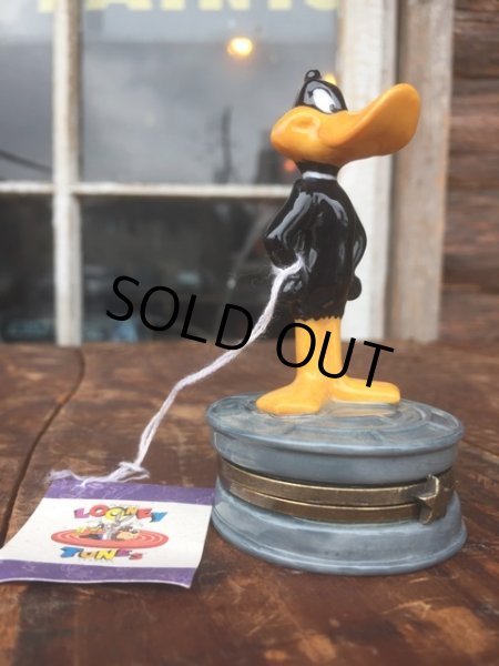画像1: Vintage Looney Tunes Daffy Duck Ceramic Jewlry Box (MA739) (1)