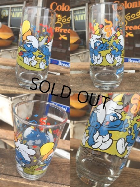 画像2: 80s Vintage Glass Baker Smurf (MA724) (2)