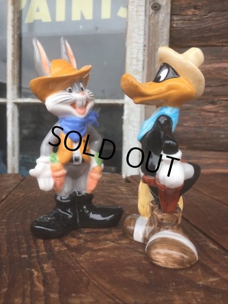 画像1: Vintage Looney Tunes Daffy ＆ B.Bunny Ceramic S&P (MA738) (1)