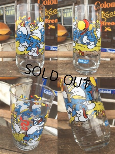画像2: 80s Vintage Glass Handy Smurf (MA723) (2)