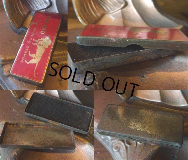 画像2: Vintage INK PAD Rubber Stamps Tin Can (MA745)  (2)