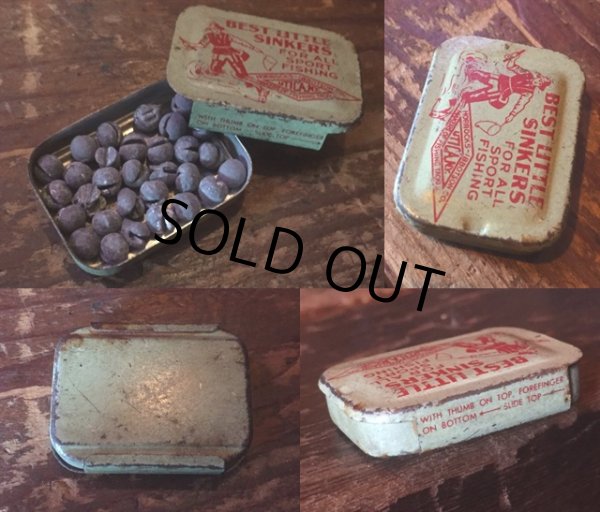 画像2: Vintage Horrocks Best Little Sinker Tin Old Fishing (MA754) (2)