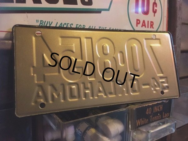 画像2: 50s Vintage Bicycle License Plate 70-8154 (MA770) (2)