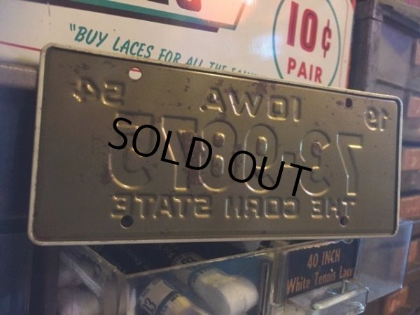 画像2: 50s Vintage Bicycle License Plate 73-9875 (MA769) (2)