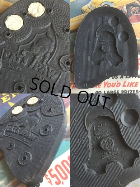 画像2: SALE 50s Vintage Cat's Paw Dead Stock Heel (MA781) (2)