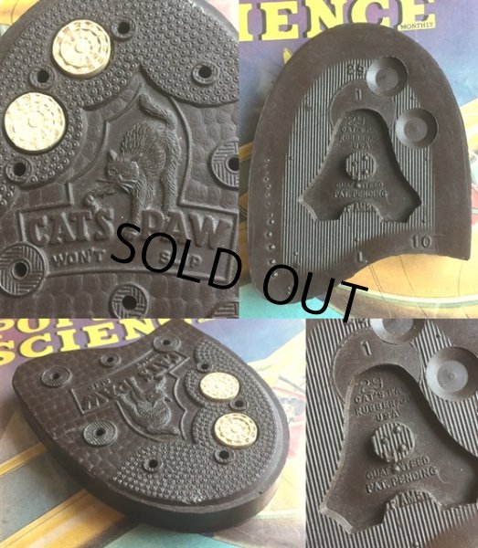画像2: SALE 50s Vintage Cat's Paw Dead Stock Heel (MA780) (2)